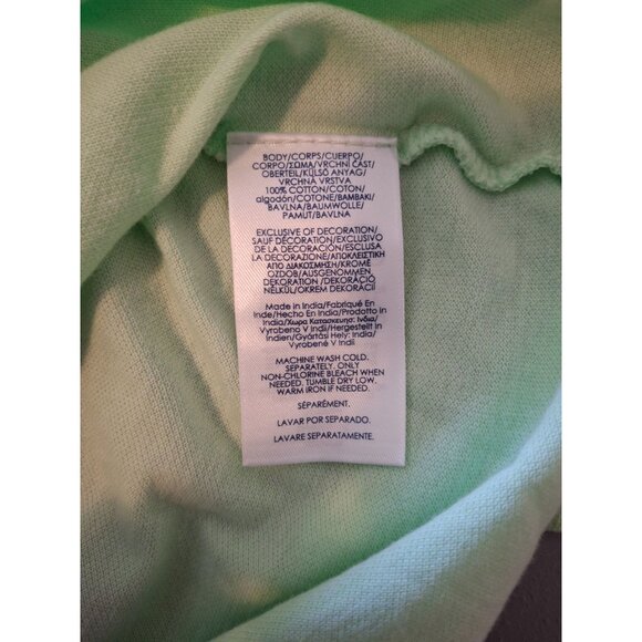 Chaps Mens Polo Shirt Medium LGreen Natural Stretch Cotton Casual Preppy - Picture 4 of 8